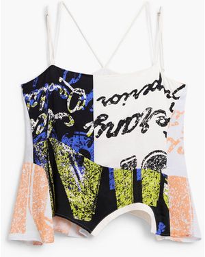 Desigual Double-Strap T-Shirt, Viscose - White