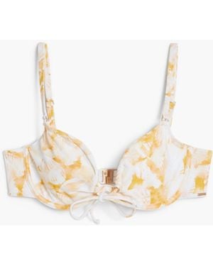 Desigual Tulip Bikini Top - White