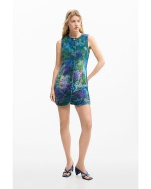Desigual Denim Garden Dress, Cotton - Blue