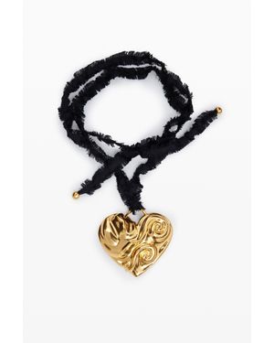 Desigual Colgante Corazón Cinta Baño Oro Zalio - Multicolor