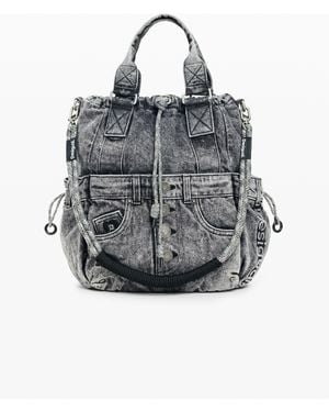Desigual Medium Multiposition Denim Backpack - Gray