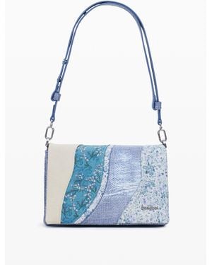 Desigual Small Denim Patch Crossbody Bag - Blue