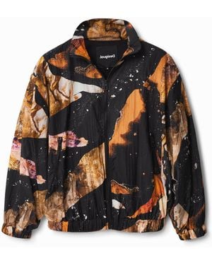 Desigual Oversize Sport Jacket, Polyester - Black