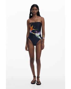 Desigual Colibrí Swimsuit - Black