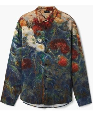 Desigual Landscape Shirt, Viscose - Blue