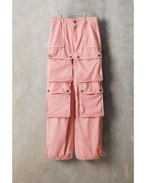 Desigual Studio Cargo Long Trousers, Cotton - Pink