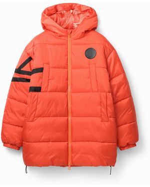 Desigual Langer Steppmantel - Orange