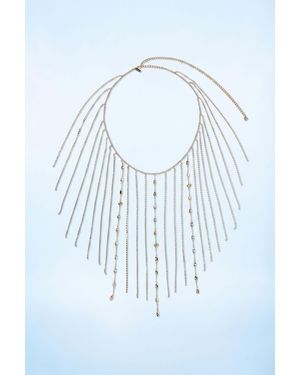 Desigual Fringes Chain Belt - Blue