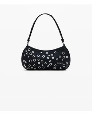 Desigual Bolso De Mano Tachuelas - Negro