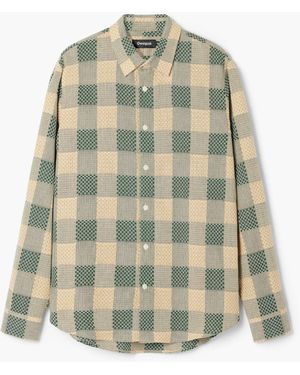 Desigual Plaid Shirt, Cotton - White