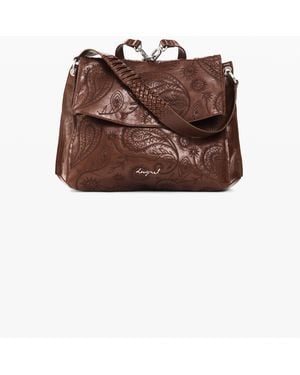 Desigual Medium Faux Leather Backpack, Polyurethane - Brown