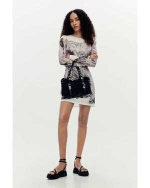 Desigual Printed Collage Dress, Polyester - Black