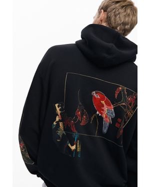 Desigual Landscape Hoodie, Cotton - Blue