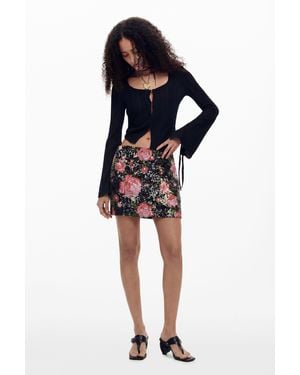 Desigual M. Christian Lacroix Sequin Mini Skirt, Polyester - Black