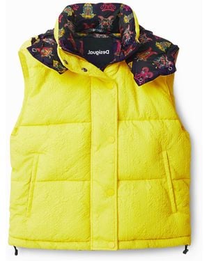 Desigual M. Christian Lacroix Short Gilet - Yellow