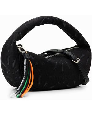 Desigual Small Swiss-Embroidery Bag - Black