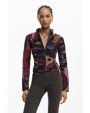 Desigual Long Sleeve Shirt - Black