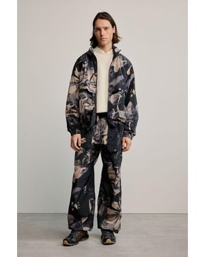Desigual Printed Long Pants, Polyamide - Blue