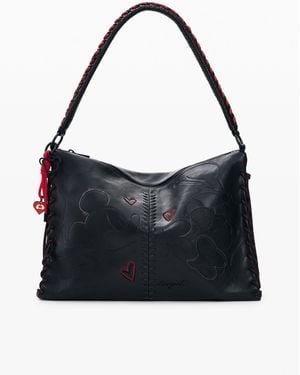 Desigual Small Mickey Mouse Bag, Polyurethane - Black