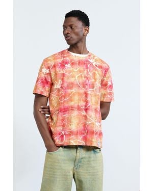 Desigual T-Shirt Arty Print, Cotton - Red