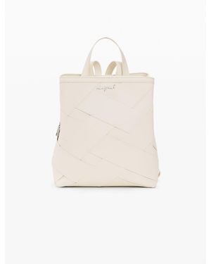 Desigual Large Voyager Multiposition Backpack, Polyurethane - White