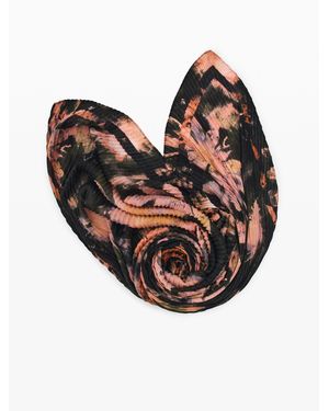 Desigual Printed Flower Scarf, Polyester - Black