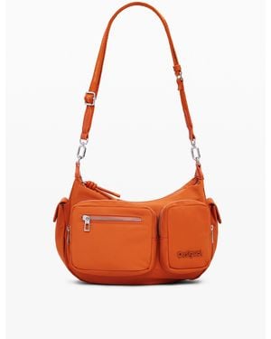 Desigual Medium Logo Bag - Orange