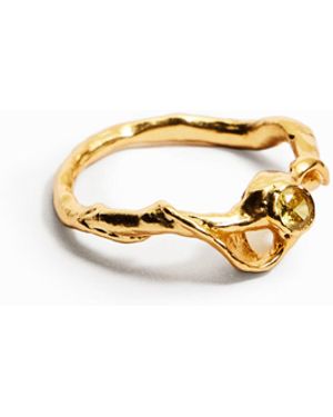 Desigual Zalio Plated Cubic Zirconia Ring - Metallic