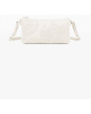 Desigual Monedero Troquelado Mediano - Blanco