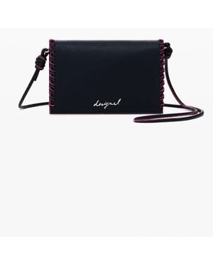 Desigual Medium Convertible Plain Wallet - Blue