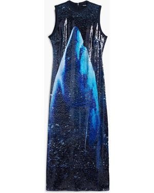 Desigual Reversible Sequin Dress Botter - Blue
