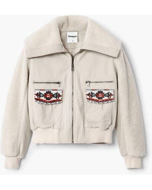 Desigual Trucker Jacket, Cotton - White