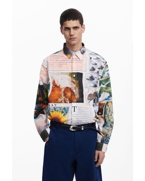 Desigual Long-Sleeve Shirt News - Blue