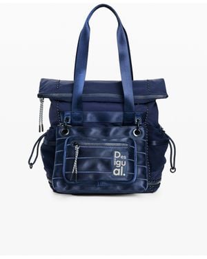 Desigual Large Backpack, Polyamide - Blue