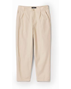 Desigual Tapered Chino Trousers - Natural