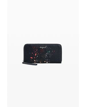Desigual Perforated Butterfly Purse, Polyurethane - Black