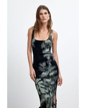 Desigual Vestido 2 En 1 M.C. Lacroix, Mujer, Negro
