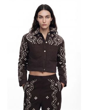 Desigual Mirror Jacket, Cotton - Black