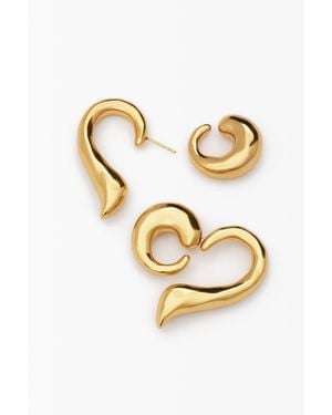 Desigual Heart Zalio Earrings - Metallic