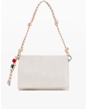 Desigual Medium Charms Bag, Polyurethane - White