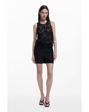 Desigual Lace Shorts - Black