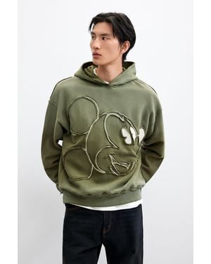 Desigual Disney Printed Sweatshirt, Cotton - Green