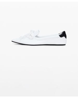 Desigual Maitrepierre Leather Ballet Flats, Sheep Leather - White