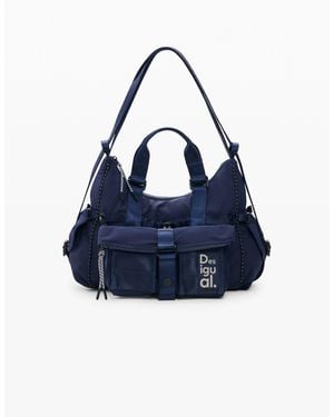 Desigual Medium Backpack, Polyamide - Blue