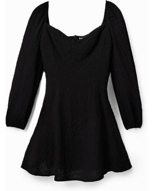 Desigual Short Slim A-Line Dress - Black