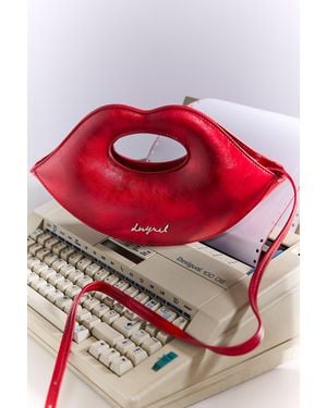 Desigual Small Bag Lips, Polyurethane - Red