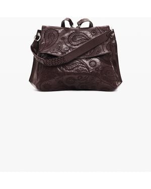 Desigual Medium Paisley Backpack, Polyurethane - Red