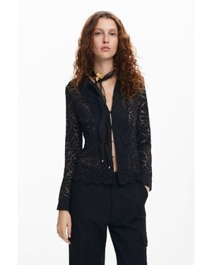 Desigual Lace Blouse - Blue