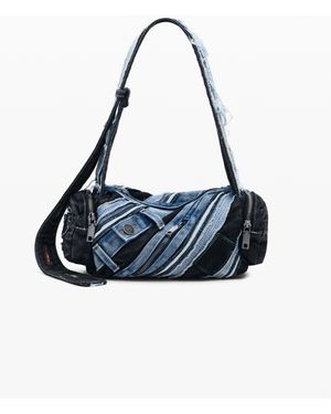 Desigual Medium Denim Patch Bag - Blue
