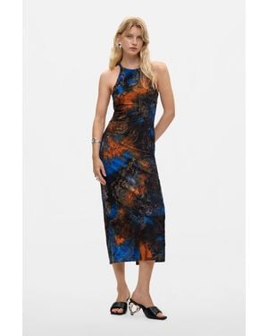 Desigual Trägerkleid Strick, Damen, Blau